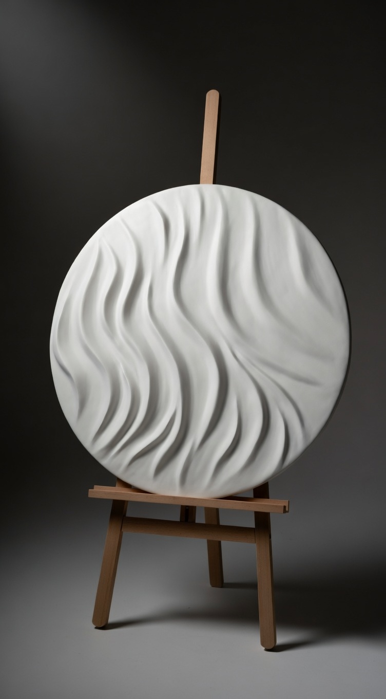 Muted Waves — Interior Art Unikat von ValeriArts